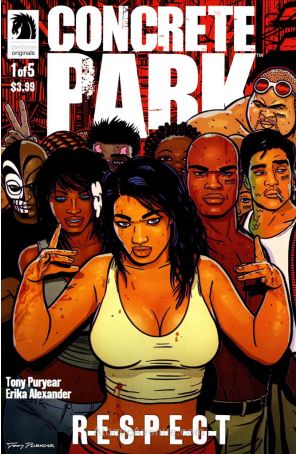 Concrete Park: R-E-S-P-E-C-T 1 published by Dark Horse with cover art by Tony Puryear
