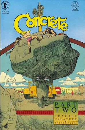 Concrete: Fragile Creature 2 published by Dark Horse with cover art by Paul Chadwick