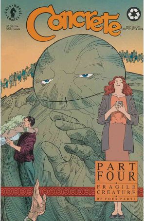Concrete: Fragile Creature 4 published by Dark Horse with cover art by Paul Chadwick
