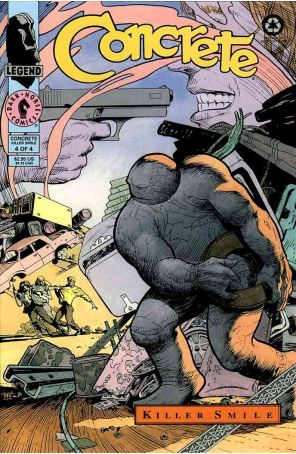 Concrete: Killer Smile 4 published by Dark Horse with cover art by Paul Chadwick