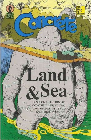 Concrete: Land And Sea 1 published by Dark Horse with cover art by Paul Chadwick