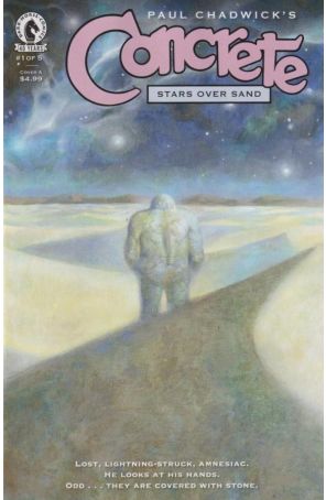 Concrete: Stars Over Sand 1A published by Dark Horse with cover art by Paul Chadwick