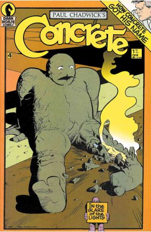 Concrete 4 published by Dark Horse with cover art by Paul Chadwick