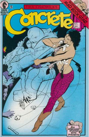 Concrete 5 published by Dark Horse with cover art by Paul Chadwick