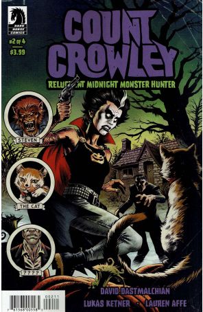 Count Crowley: Reluctant Midnight Monster Hunter 2 published by Dark Horse with cover art by Lukas Ketner