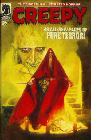 Creepy 5 published by Dark Horse with cover art by Sanjulian