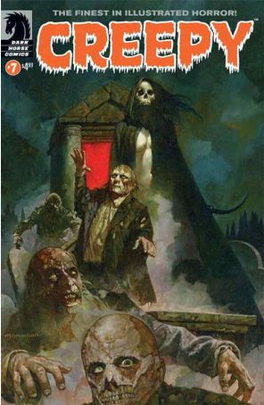Creepy 7 published by Dark Horse with cover art by Sanjulian