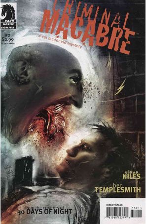Criminal Macabre: A Cal McDonald Mystery 2 published by Dark Horse with cover art by Ben Templesmith