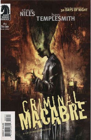 Criminal Macabre: A Cal McDonald Mystery 3 published by Dark Horse with cover art by Ben Templesmith