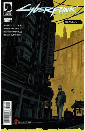 Cyberpunk 2077: Blackout 1 published by Dark Horse with cover art by Roberto Ricci