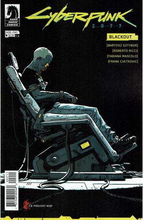 Cyberpunk 2077: Blackout 2 published by Dark Horse with cover art by Roberto Ricci