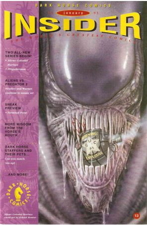 Dark Horse Insider (Vol. 2) 13 published by Dark Horse with cover art by Robert Mentor