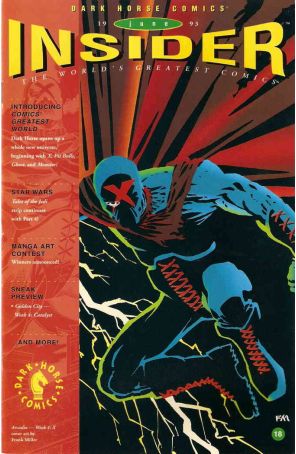 Dark Horse Insider (Vol. 2) 18 published by Dark Horse with cover art by Frank Miller