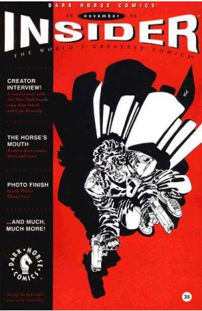 Dark Horse Insider (Vol. 2) 35 published by Dark Horse with cover art by Frank Miller