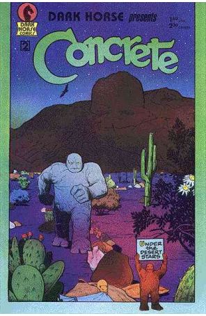 Dark Horse Presents 2 published by Dark Horse with cover art by Paul Chadwick and Randy Emberlin