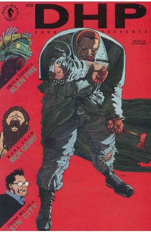 Dark Horse Presents 59 published by Dark Horse with cover art by Frank Miller