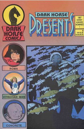 Dark Horse Presents 8 published by Dark Horse with cover art by Paul Chadwick