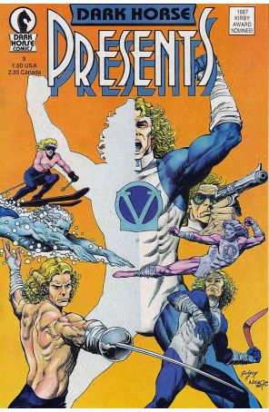 Dark Horse Presents 9 published by Dark Horse with cover art by Paul Gulacy