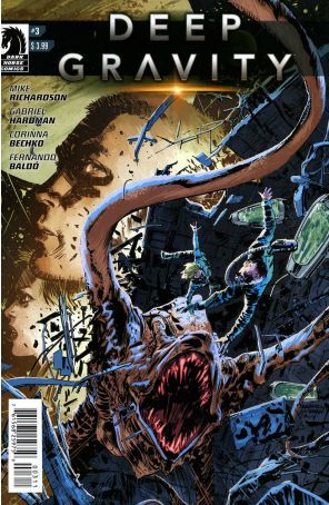 Deep Gravity 3 published by Dark Horse with cover art by Gabriel Hardman