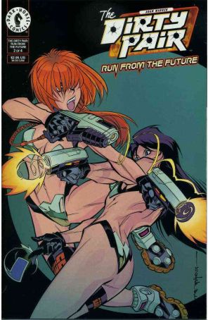 Dirty Pair: Run from the Future 2 published by Dark Horse with cover art by Brian Stelfreeze