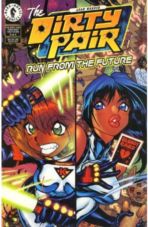Dirty Pair: Run from the Future 3A published by Dark Horse with cover art by Adam Warren