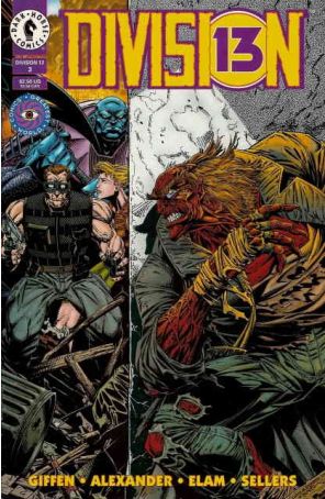Division 13 3 published by Dark Horse with cover art by Chris Alexander