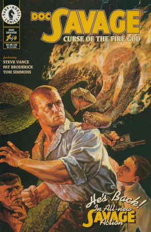 Doc Savage: Curse of the Fire God 1 published by Dark Horse with cover art by Gary Gianni