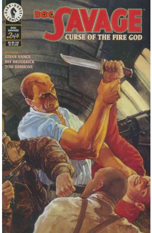 Doc Savage: Curse of the Fire God 2 published by Dark Horse with cover art by Gary Gianni
