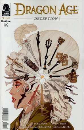 Dragon Age: Deception 1 published by Dark Horse with cover art by Sachin Teng