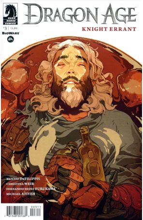 Dragon Age: Knight Errant 3 published by Dark Horse with cover art by Sachin Teng