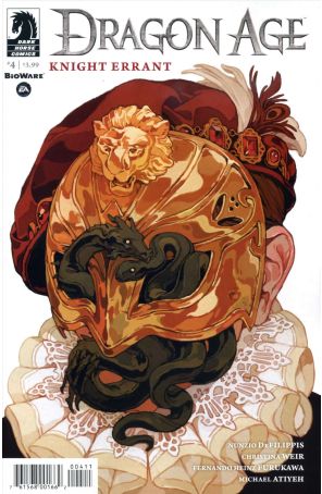Dragon Age: Knight Errant 4 published by Dark Horse with cover art by Sachin Teng