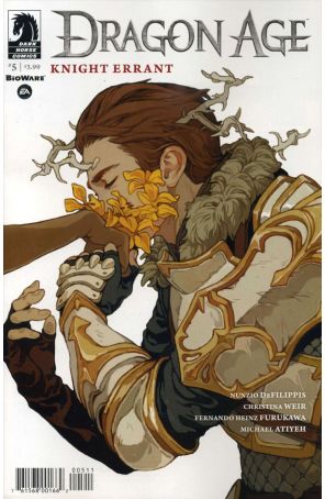 Dragon Age: Knight Errant 5 published by Dark Horse with cover art by Sachin Teng