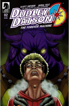 Dudley Datson and the Forever Machine 2A published by Dark Horse with cover art by Jamal Igle