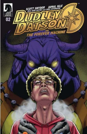 Dudley Datson and the Forever Machine 2B published by Dark Horse with cover art by Jamal Igle