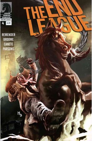 The End League 4 published by Dark Horse with cover art by Matt Broome