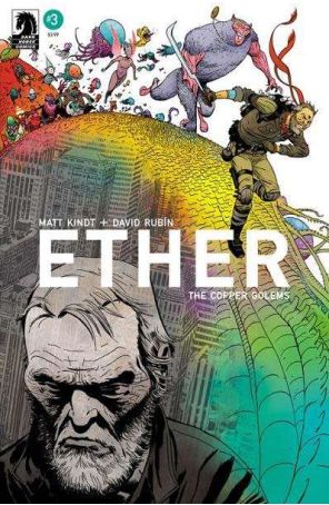 Ether: The Copper Golems 3A published by Dark Horse with cover art by Marcos Martin