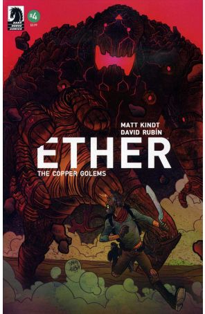 Ether: The Copper Golems 4 published by Dark Horse with cover art by David Rubin