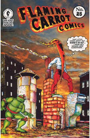 Flaming Carrot Comics 25 published by Dark Horse with cover art by Bob Burden
