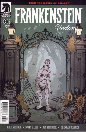Frankenstein Undone 2B published by Dark Horse with cover art by Simone D'armini