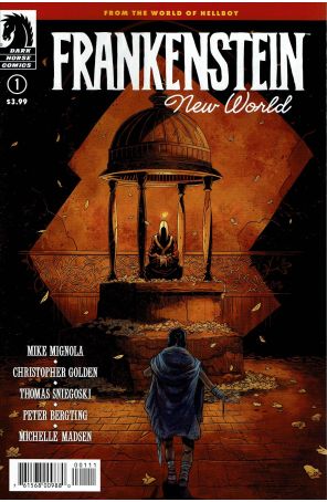 Frankenstein: New World 1 published by Dark Horse with cover art by Peter Bergting