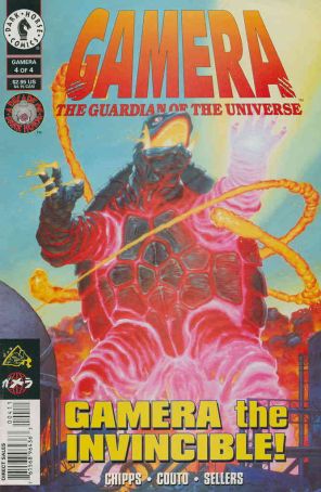 Gamera 4 published by Dark Horse with cover art by Yuji Kaida