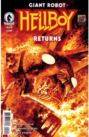 Giant Robot Hellboy Returns 2A published by Dark Horse with cover art by Duncan Fegredo
