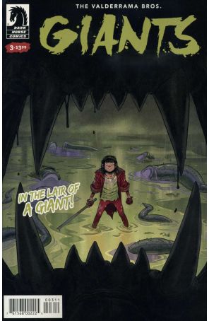 Giants 3 published by Dark Horse with cover art by Miguel Valderrama