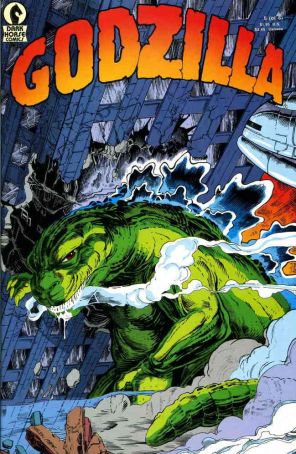 Godzilla (Mini-Series) 5 published by Dark Horse with cover art by Mark A. Nelson