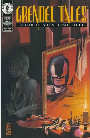 Grendel Tales: Four Devils, One Hell 2 published by Dark Horse with cover art by Teddy Kristiansen and Matt Wagner