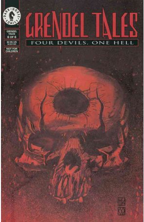 Grendel Tales: Four Devils, One Hell 6 published by Dark Horse with cover art by Teddy Kristiansen and Matt Wagner