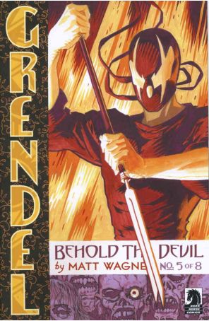 Grendel: Behold the Devil 5 published by Dark Horse with cover art by Matt Wagner
