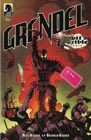 Grendel: Devil's Crucible-Defiance 2A published by Dark Horse with cover art by Matt Wagner