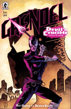 Grendel: Devil's Crucible-Sedition 1A published by Dark Horse with cover art by Matt Wagner
