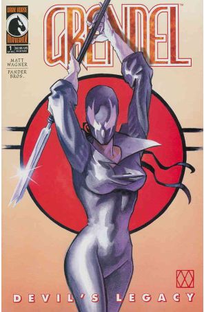 Grendel: Devil's Legacy 1 published by Dark Horse with cover art by Matt Wagner